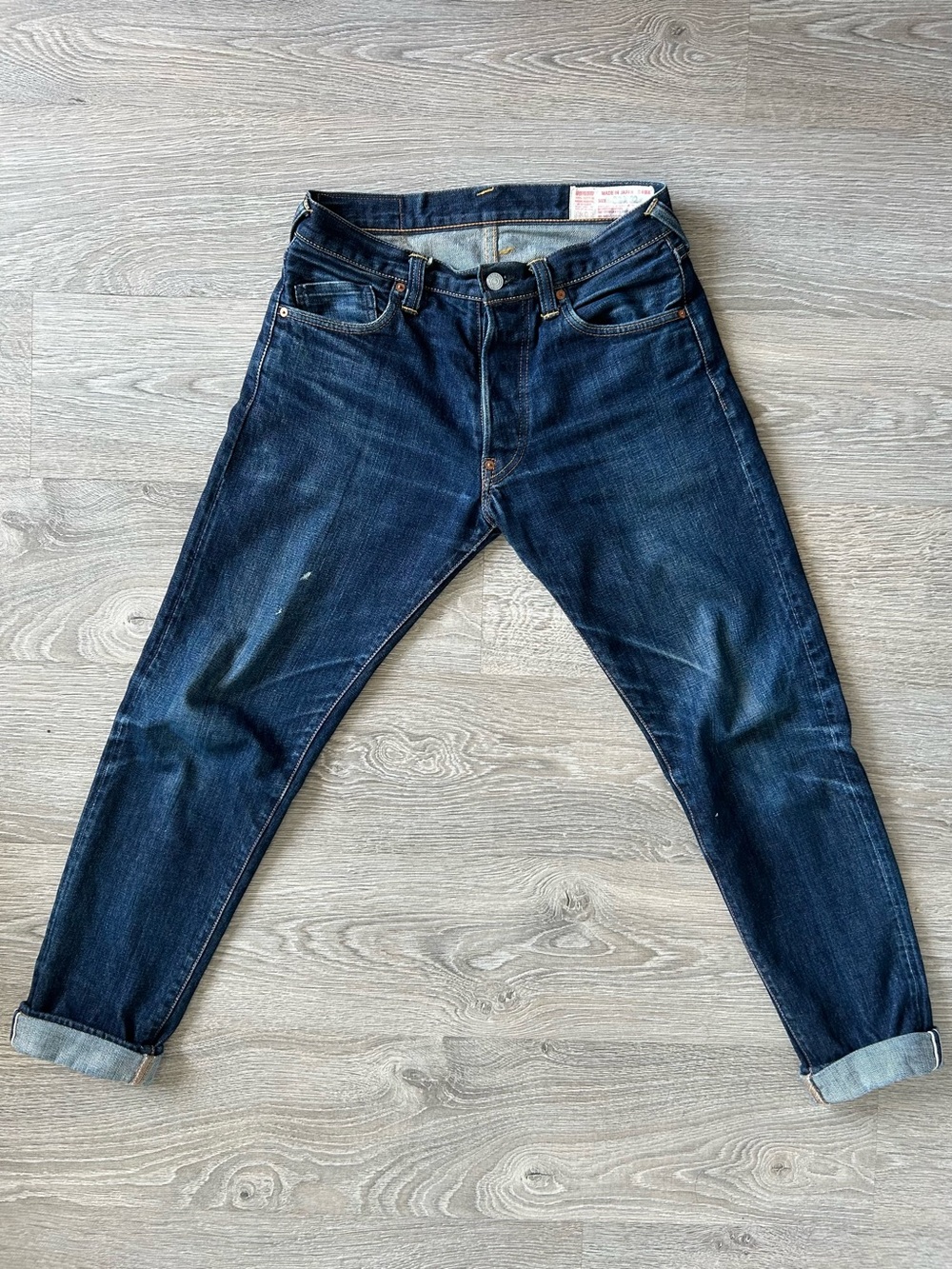 Evisu 2000T No.2 Selvedged faded jeans